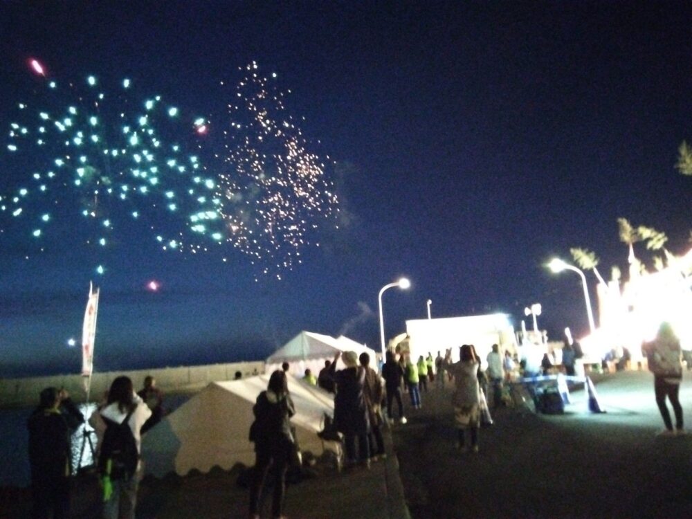 ひろめ祭りの花火大会や出店の混雑状況